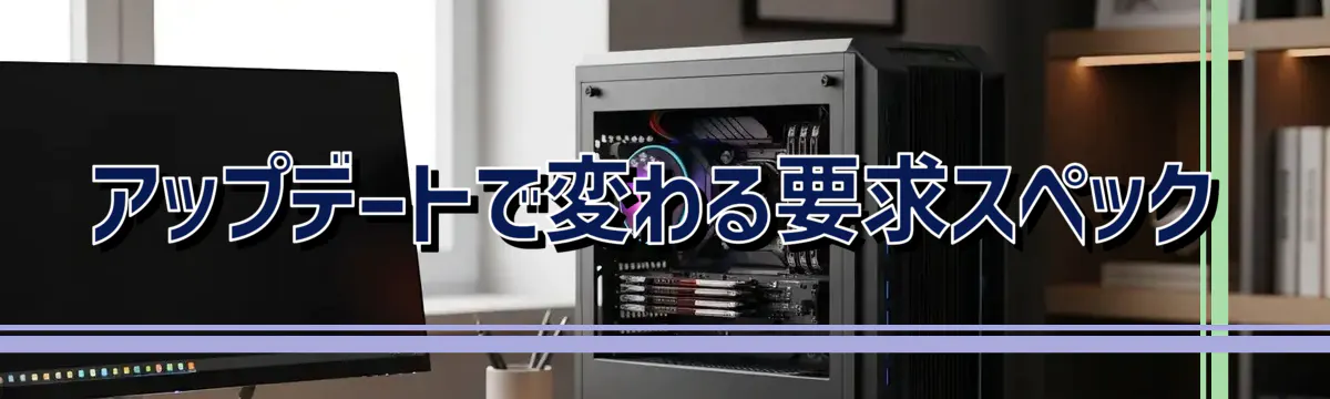 アップデートで変わる要求スペック