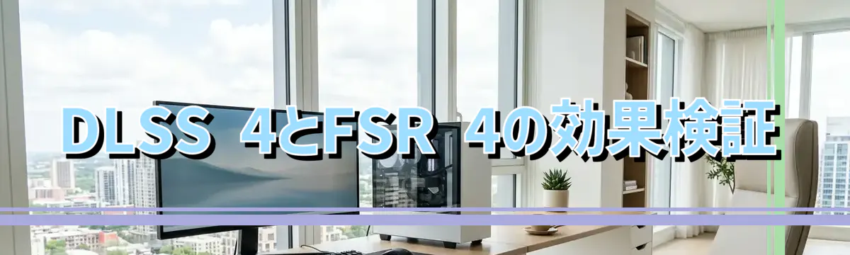 DLSS 4とFSR 4の効果検証