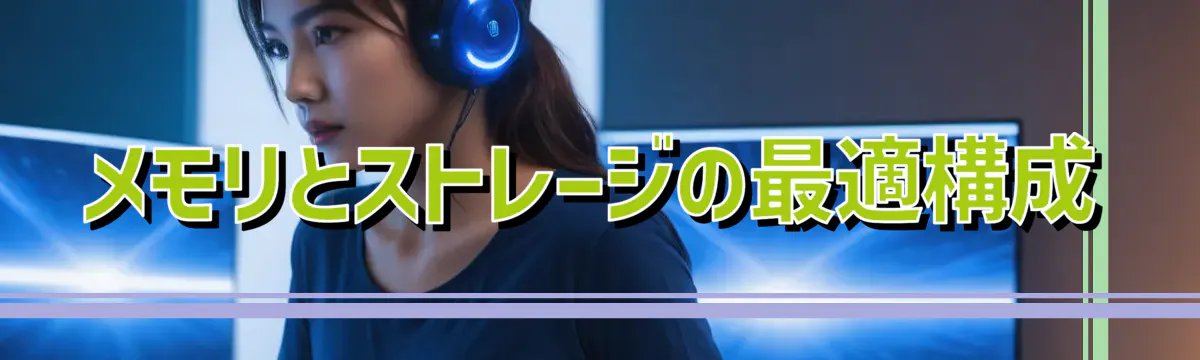 メモリとストレージの最適構成