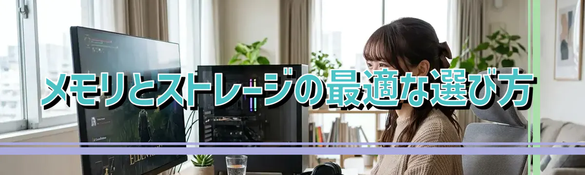 メモリとストレージの最適な選び方
