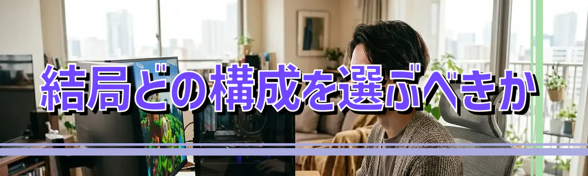 結局どの構成を選ぶべきか