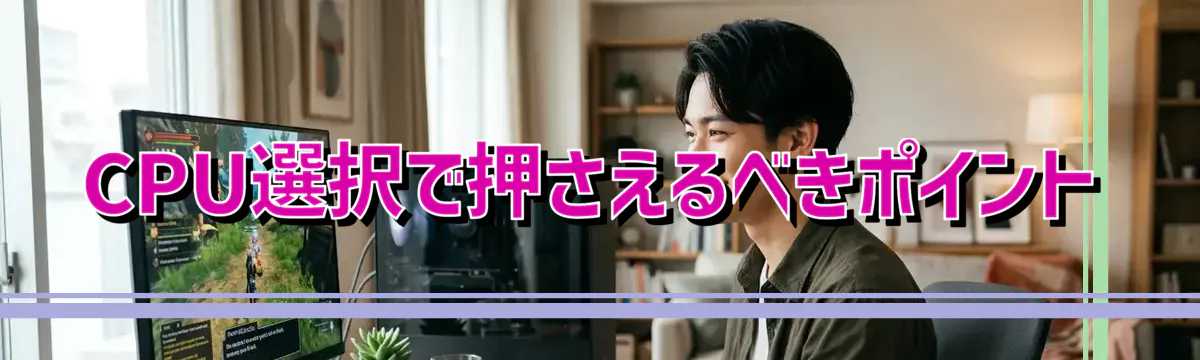 CPU選択で押さえるべきポイント
