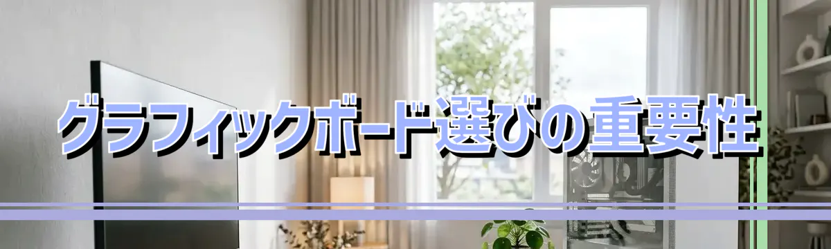 グラフィックボード選びの重要性