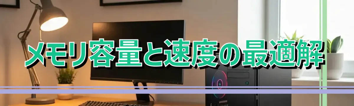 メモリ容量と速度の最適解