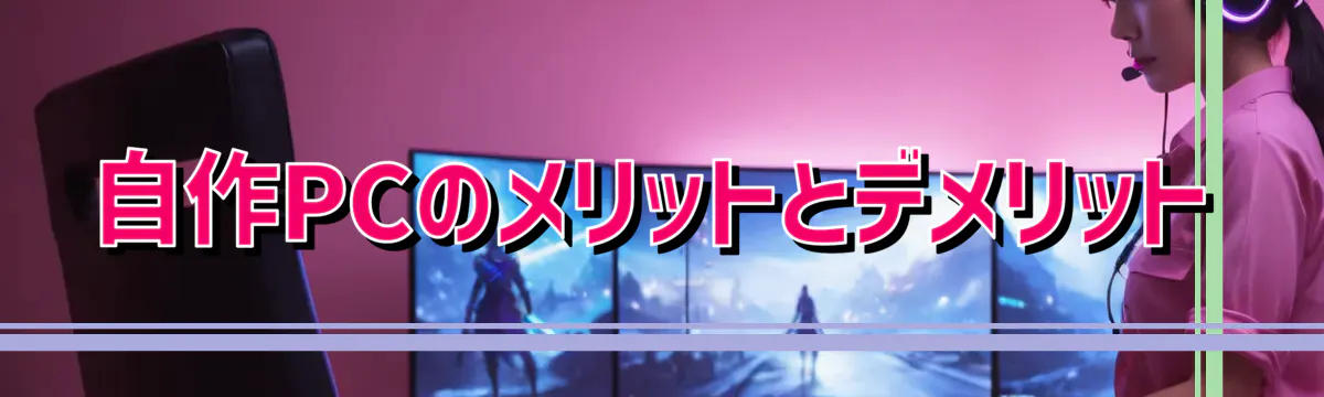 自作PCのメリットとデメリット