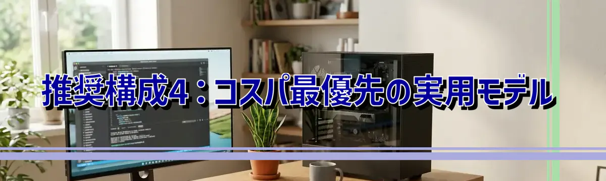 推奨構成4：コスパ最優先の実用モデル