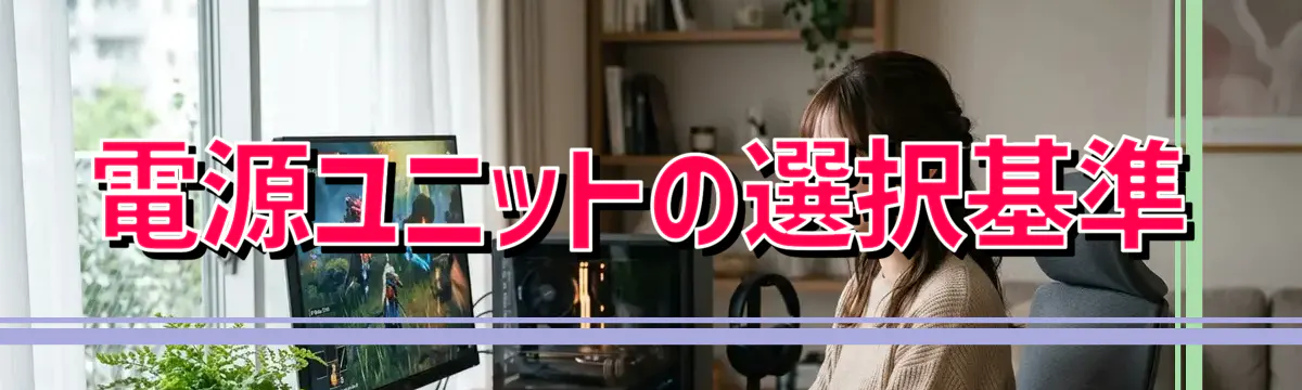 電源ユニットの選択基準