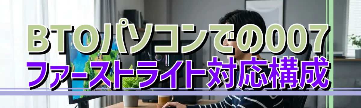 BTOパソコンでの007 ファーストライト対応構成