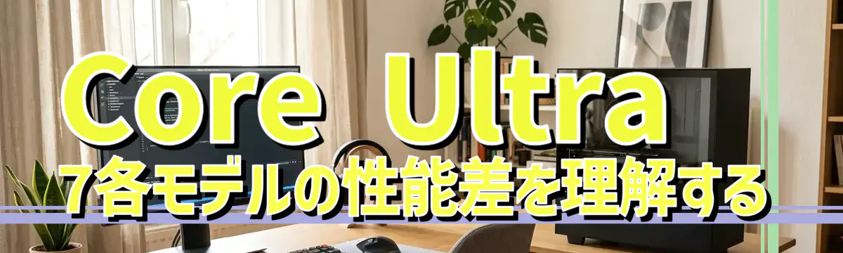 Core Ultra 7各モデルの性能差を理解する