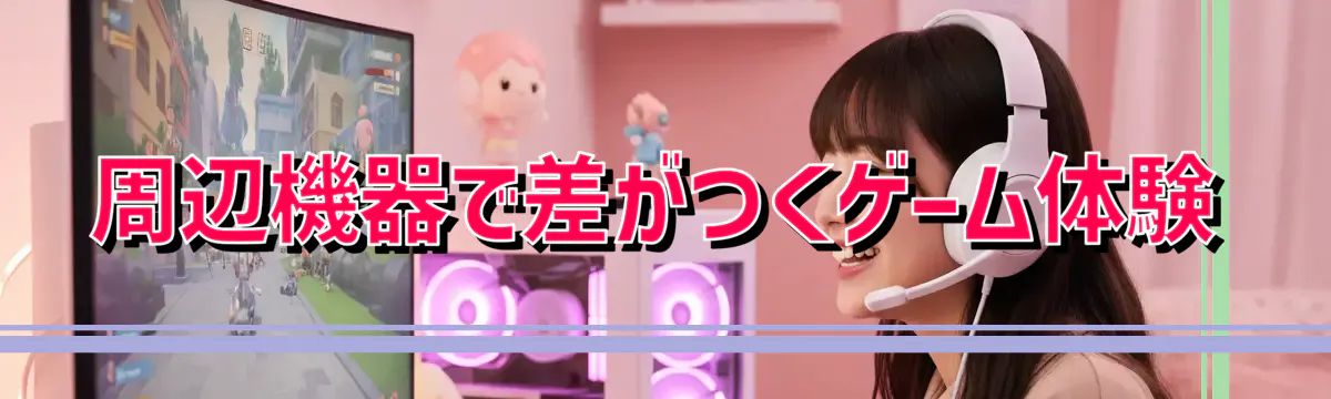 周辺機器で差がつくゲーム体験