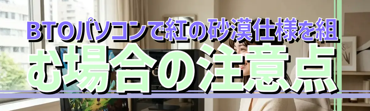 BTOパソコンで紅の砂漠仕様を組む場合の注意点
