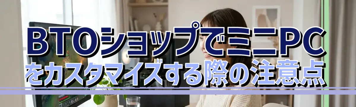 BTOショップでミニPCをカスタマイズする際の注意点
