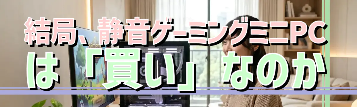 結局、静音ゲーミングミニPCは「買い」なのか