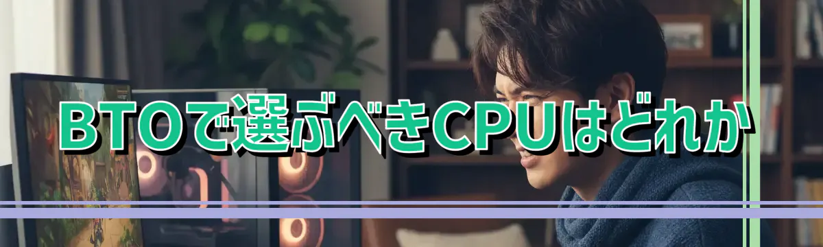BTOで選ぶべきCPUはどれか