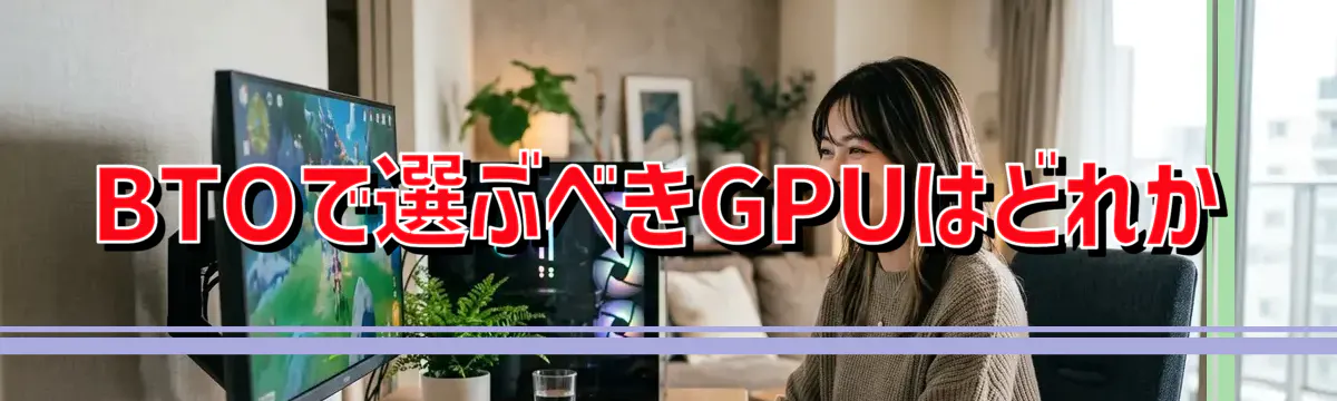 BTOで選ぶべきGPUはどれか