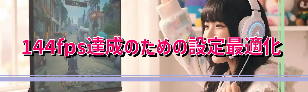 144fps達成のための設定最適化