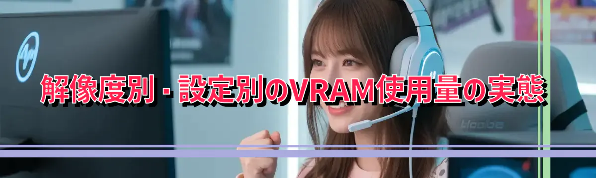 解像度別・設定別のVRAM使用量の実態