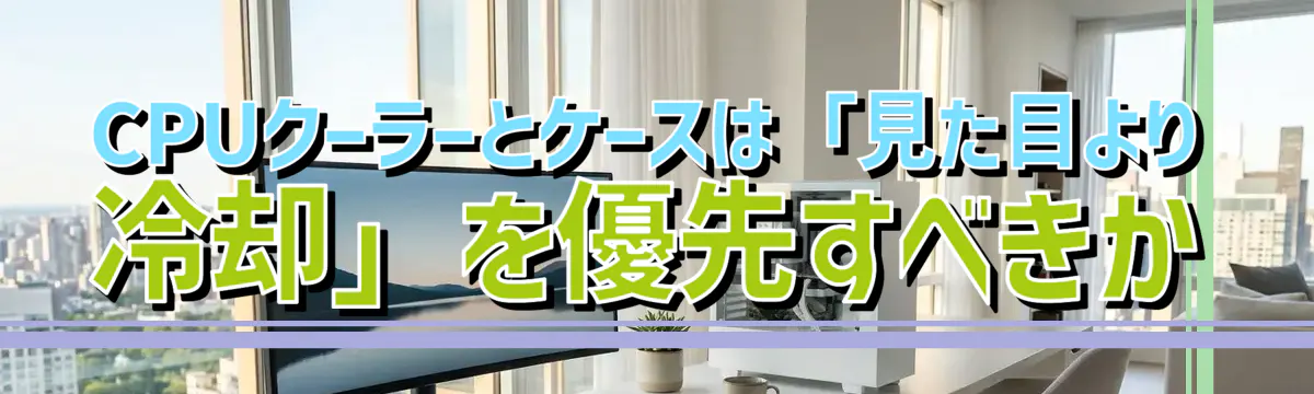 CPUクーラーとケースは「見た目より冷却」を優先すべきか