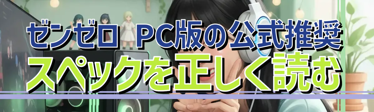 ゼンゼロ PC版の公式推奨スペックを正しく読む