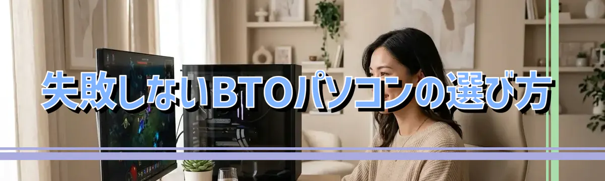 失敗しないBTOパソコンの選び方